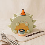 Happy Wishes Dinosaur Cake