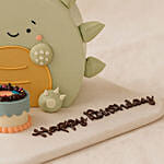 Happy Wishes Dinosaur Cake
