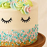 Unicorn Themed Red Velvet Cake