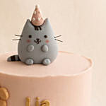 Cat Theme Chocolate Fudge Cake