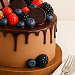 Chocolate Drips Berry Cake