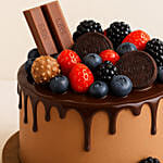 Chocolate Drips Berry Cake