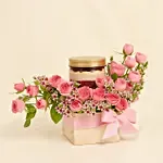 Jar Cake and Roses Box