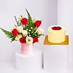 Mini Celebration Flower Box & Cake