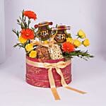 Auspicious Wishes with Dry Fruits & Flowers