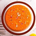 Eggless Motichoor Boondi Cake for Deepavali