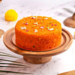 Eggless Motichoor Boondi Cake for Deepavali