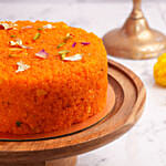 Eggless Motichoor Boondi Cake for Deepavali