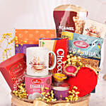 Grand Diwali Gift Basket with Chocolates, Sweets & Savory