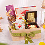 Divine Ganesha Gift Hamper with Sweets, Dry Fruits