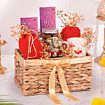 Celebration Basket with Diwali Mug and Treats