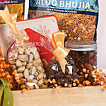 Celebration Gift Hamper with Snacks, Dry Fruits & Sweets