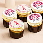 Pink Ribbon Cupcakes Set