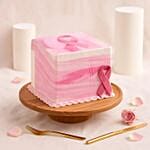 Pink Ribbon Designer Cake