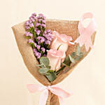 Pink Ribbon Rose Bouquet