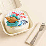 Brilliant Boss Chocolate Fondant Cake