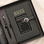 Best Boss Ever Diary and Bottle Set