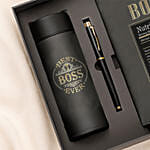 Best Boss Ever Diary and Bottle Set