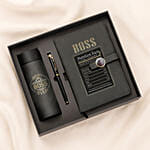 Best Boss Ever Diary and Bottle Set
