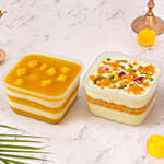 Motichoor N Mango Milk Tub Cake