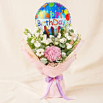 Birthday Wishes Flower & Balloon Bouquet