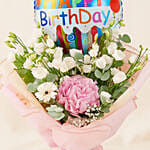 Birthday Wishes Flower & Balloon Bouquet