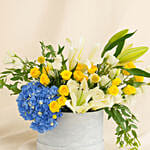 Bright Blooms Box with Hydrangea Roses & Lilies