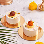 Eggless Gulab Jamun and Ladoo Cake 2 Pcs