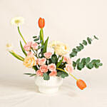 Peach Blossoms Tulips & Roses