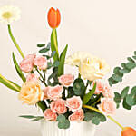 Peach Blossoms Tulips & Roses