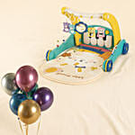 2 in 1 Pedal Piano Harps Walker With Balloons