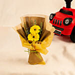 Ride On Push Car and Love Charm Bouquet