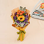 Square Game Mat With Flower Bouquet