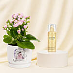 Mothers Day Personalised Plant Pot and Guess Body Mist