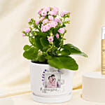 Mothers Day Personalised Plant Pot and Guess Body Mist