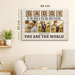 Personalised Canvas Photo Frame For DAD