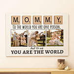 Personalised Canvas Photo Frame for Mom