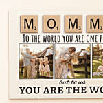 Personalised Canvas Photo Frame for Mom
