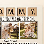 Personalised Canvas Photo Frame for Mom