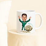 Personalised Caricature Green Tracksuit No. 456 Mug & Cushion