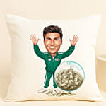 Personalised Caricature Green Tracksuit No. 456 Mug & Cushion