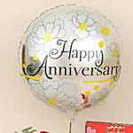 Aniversary Celebration Flowers Combo with Cake