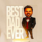 Best Dad Ever LED Lamp for Fathers Day