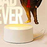 Best Dad Ever LED Lamp for Fathers Day