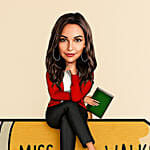 Best Teacher Caricature Female