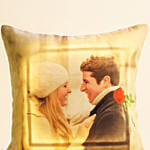 Charming Personalised Led Couple Cushion
