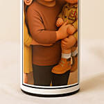 Fairytale Cartoon Style Personalised Bottle for Dad