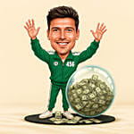 Green Tracksuit No.456 Personalised Caricature