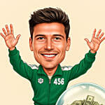 Green Tracksuit No.456 Personalised Caricature