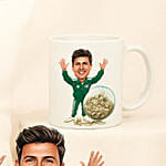 Green Tracksuit No456 Personalised Caricature Style Gift Set